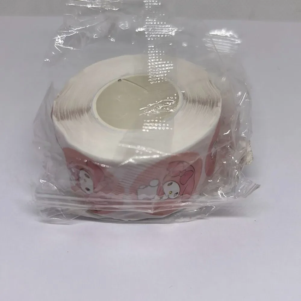 500 Pieces/roll 1inch Melody Label Stickers Hello Kitty